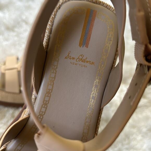 NEW Sam Edelman Naima Platform Fisherman Sandal Natural Tan 9 - Picture 11 of 13